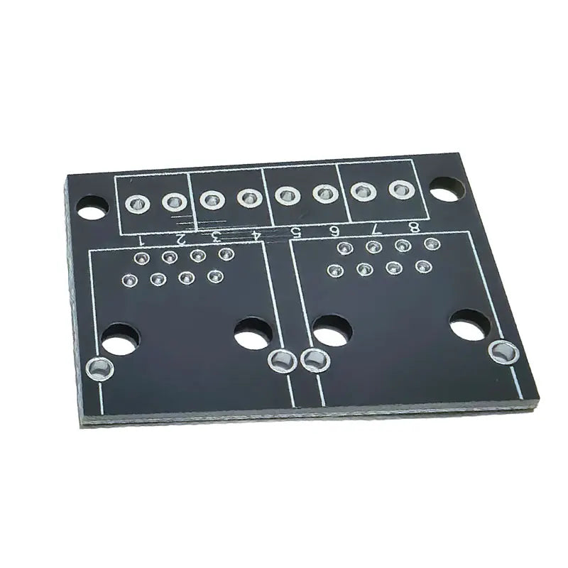 2 Ports RJ45 Female to 3.5mm 8P Screw Terminal Ethernet Adapter Board LAN Port Wiring Terminal Breakout Module