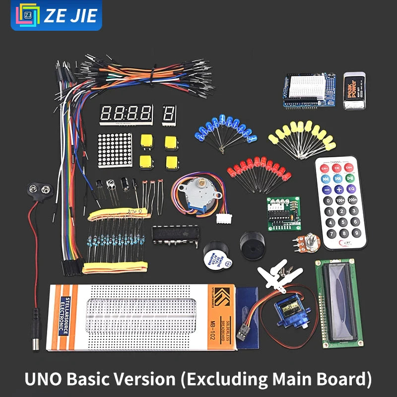 UNO R3 Development Board Kit, Improved Version ATmega328P MCU Module, Compatible with Arduino Nano