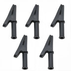5pcs Pure Copper Insulated Test Alligator Clip 10MM Opening With 4MM Jack Safety Crocodile Clamps