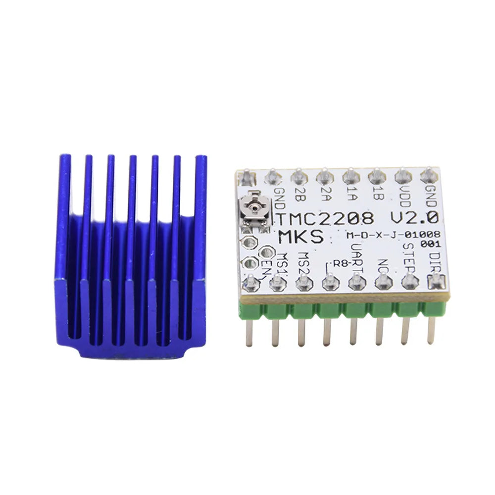 Original FLSUN Q5 3D Printer Parts TMC2208 MKS A4988 V2.0 Driver blocks With Heat Sink For Mainboard Stepper Motor 4PCS/SET