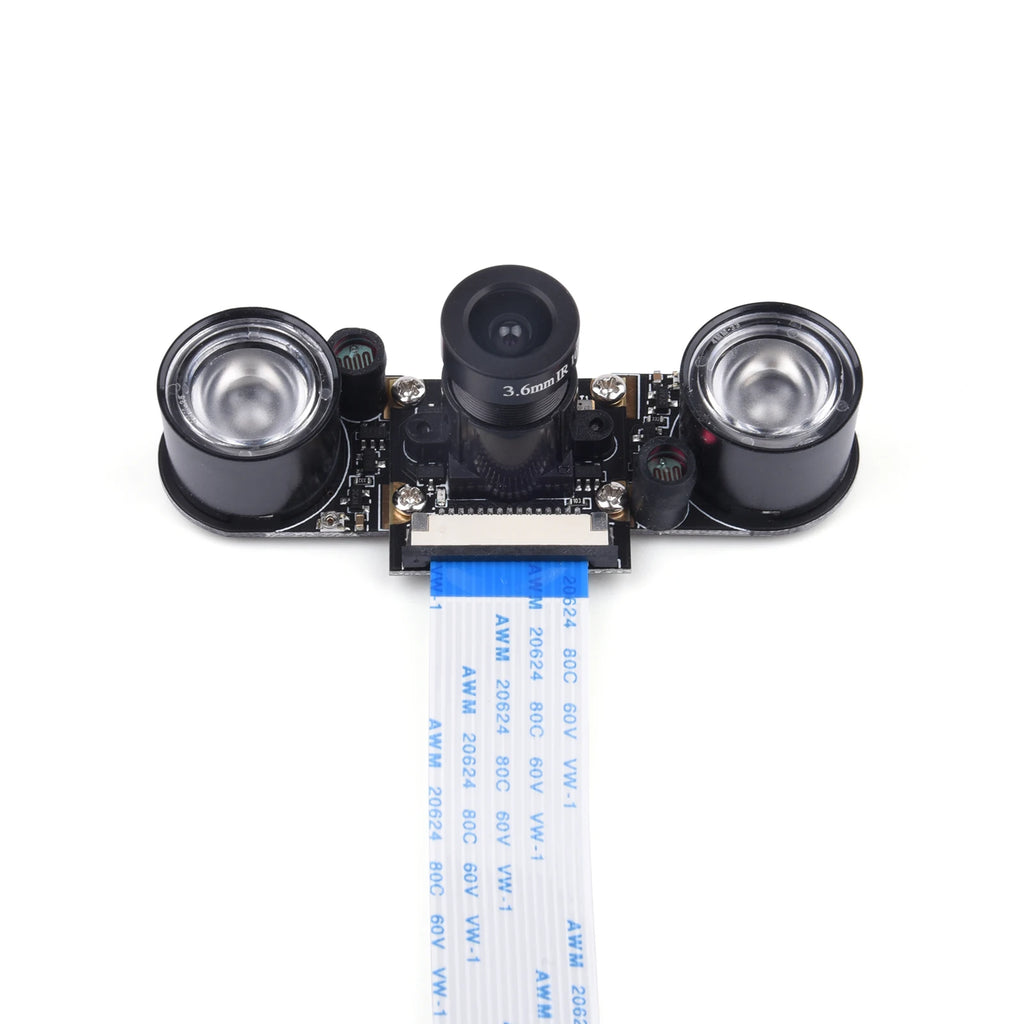 Raspberry Pi 4B Camera Module Night Vision 5MP Webcam With Infrared IR Sensor LED Light For Raspberry Pi 4B/3B+/3B