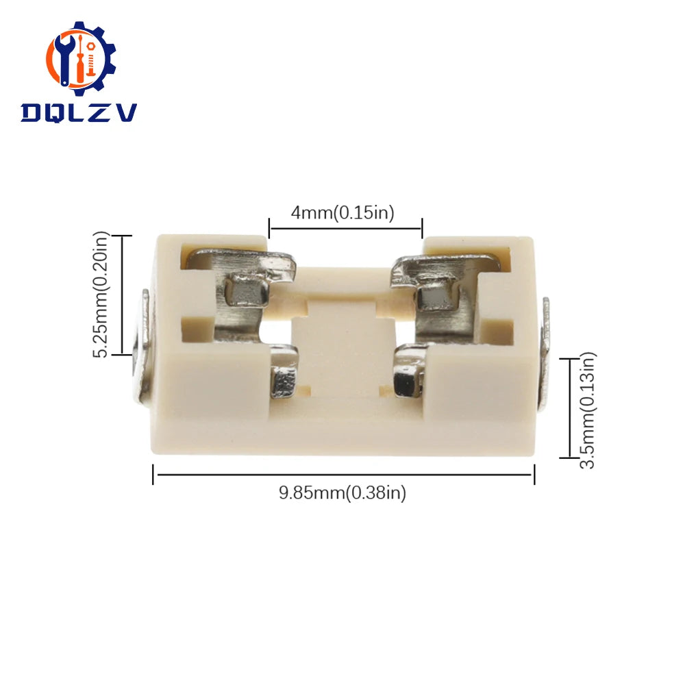 1808/2410 SMD Fuse Holder 01550900M High Temperature Resistance With 0451 Series SMD Fast Blow Fuse 62mA-20A 125V/65V AC