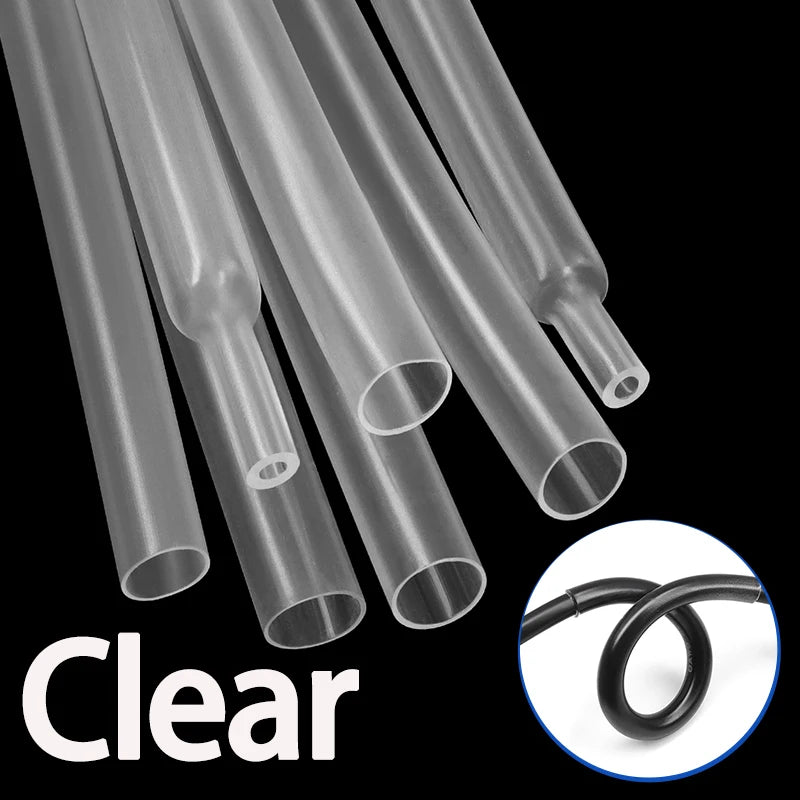 2M 3:1 Heat Shrink Tube With Glue 1.6mm-50mm Multicolor Dual Wall Adhesive Lined Polyolefin Shrinkin ﻿Wrap Cable Protect Sleeve