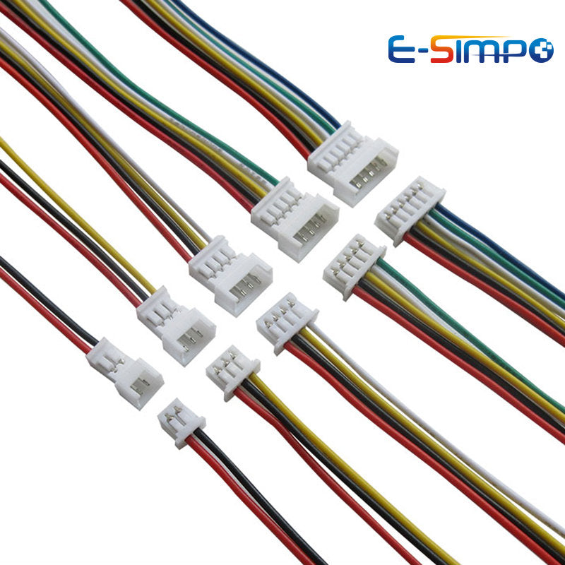 10pairs 20CM JST1.25 2P 3P 4P 5P 6P Male Female Plug Butt-joint Aerial Docking JST Plug Jack Terminal Wire Cable Connector