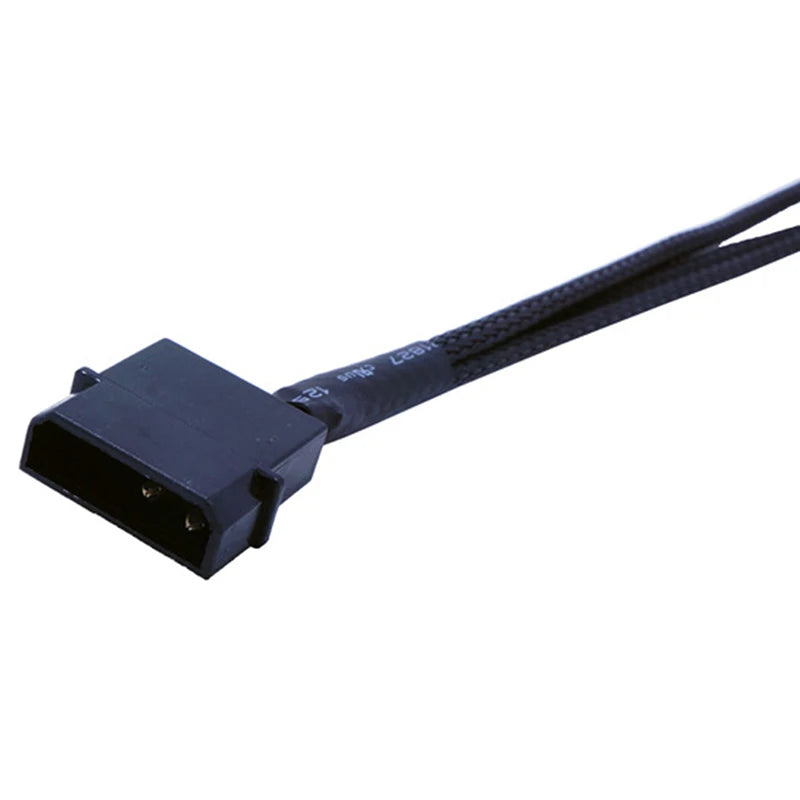 4-Pin IDE Molex to 4-Port 3-Pin/4-Pin Power Plug Cooler Cooling Fan Distributor Power Cord PC Computer Adapter Cord
