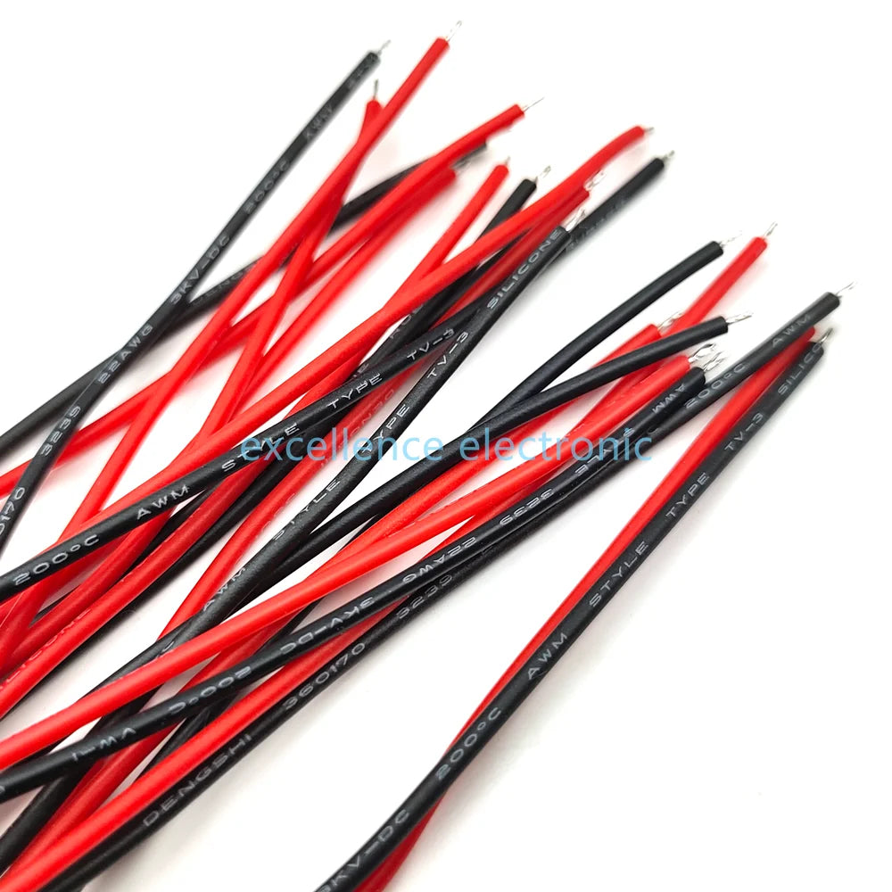 5/10Pairs JST XH 2.54mm 2Pin Female Male Connecting Plug Connector With 10CM 22AWG Soft Silicone for Tiny Drone Battery Terminal