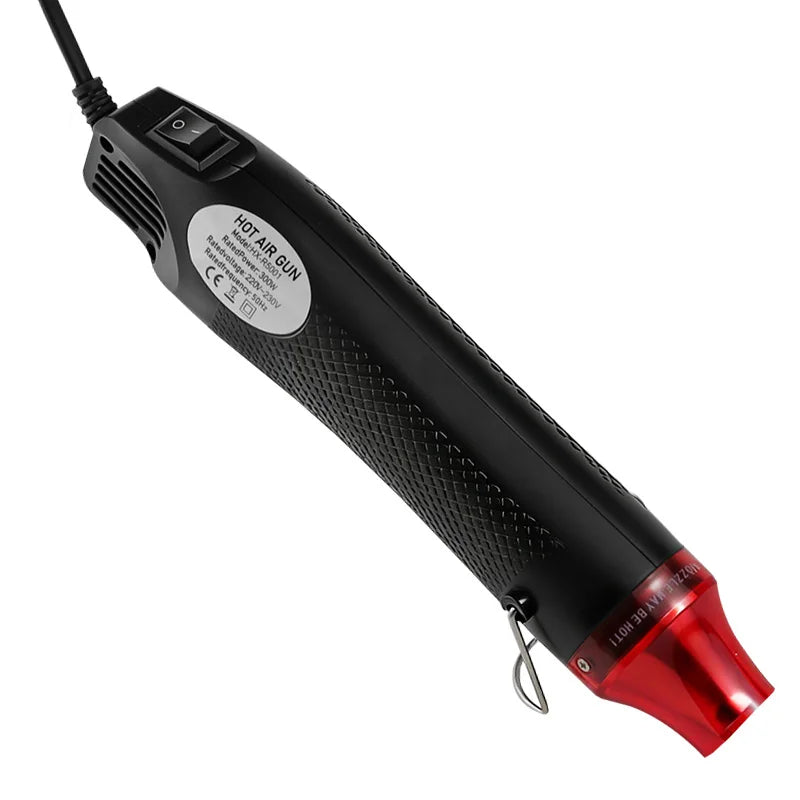 110V/220V Mini Heat Gun Hot Air Gun for Crafts Epoxy Resin Shrink Wraping, US/EU Plug, Multiple Colors Available