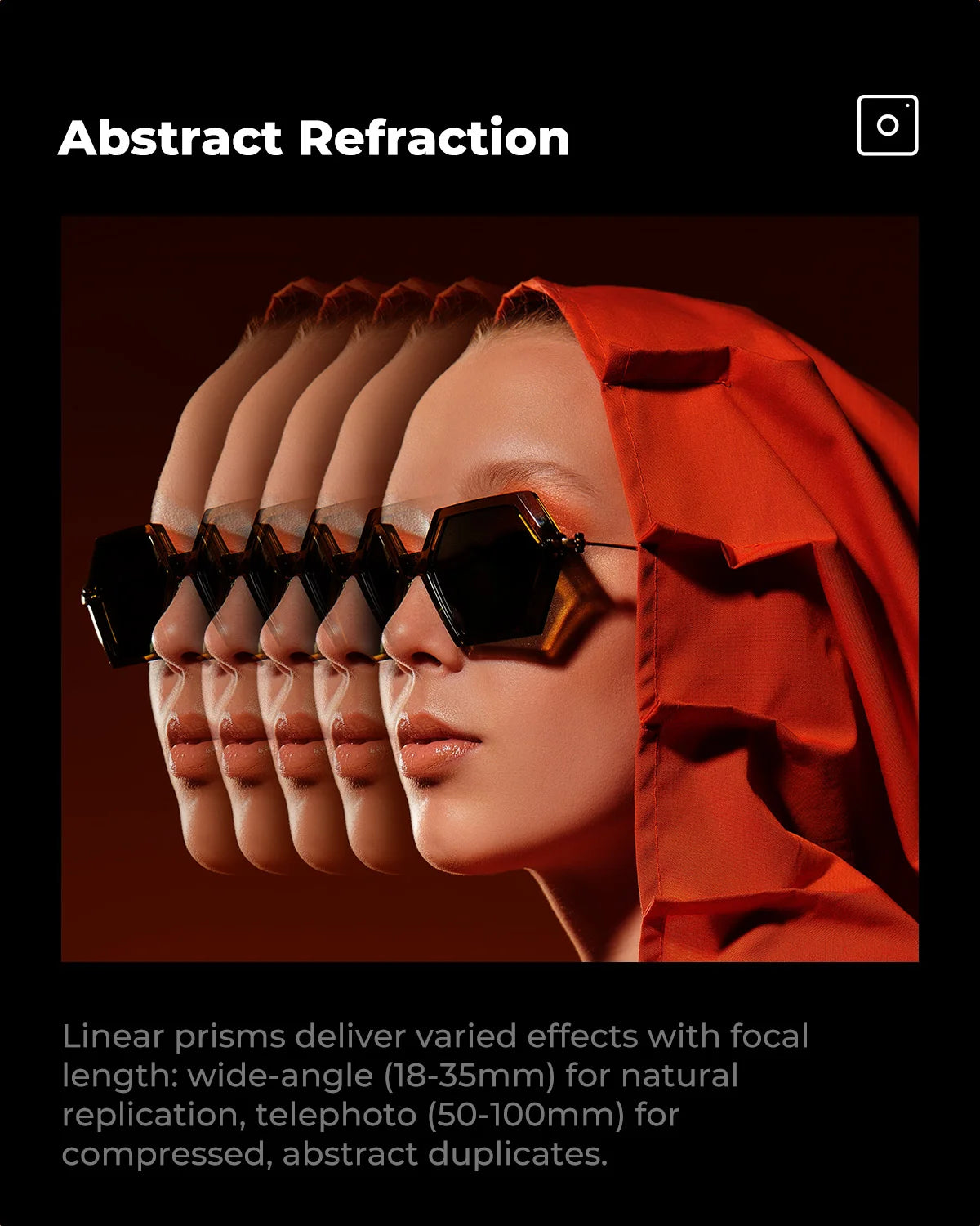 K&F CONCEPT Effects Filters Kaleidoscope Prism/Spiral Halo/Split Diopter/Motion Blur/4 6 8 Points Camera Lens Filter Photography