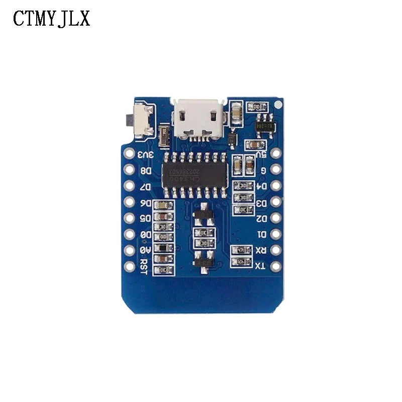 10pcs ESP8266 D1 Mini WIFI Development Board ESP-12F CH340G CH340 V2 Usb For Wemos D1 Mini Nodemcu Lua Board 3.3V Pins DIY Kit