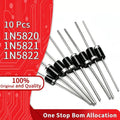 10 Pcs 1N5820 1N5821 1N5822 Schottky Rectifier Diode 3A 20V 30V 40V DO-201AD High Current Low Drop for DC DC Converter Battery