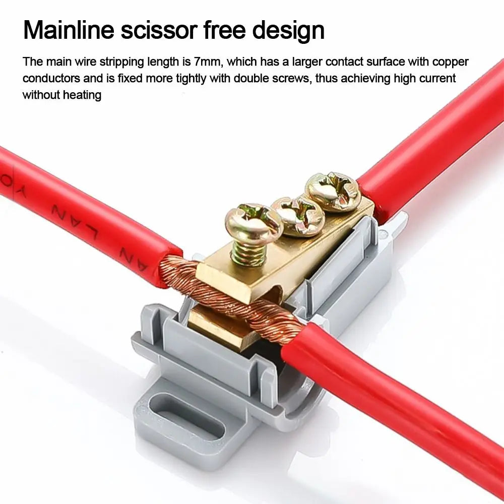 T-type Quick Terminal Block Quick Electrical Cable Splice High Power Fast Connector Wire Connector Electrical