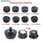 1 Piece High Temperature Resistant Rotary Gear Switch 2 3 4 5 6 7 8 10 Pin Band Knob Switch Of Juicer Mixer