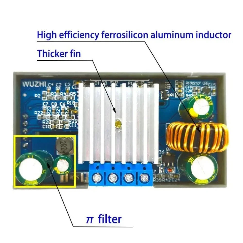 ZK-4KX DC DC Buck Boost Converter CC CV 0.5-30V 4A 5V 6V 12V 24V Power Module Adjustable Regulated laboratory power supply