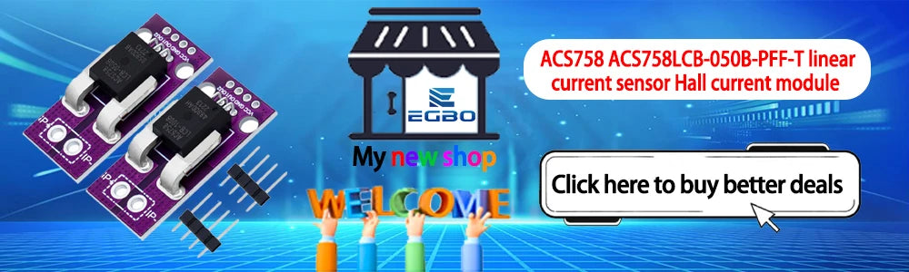 ACS758 ACS758LCB-050B-PFF-T Linear Current Sensor Hall Current Module ACS758LCB-100B-PFF-T