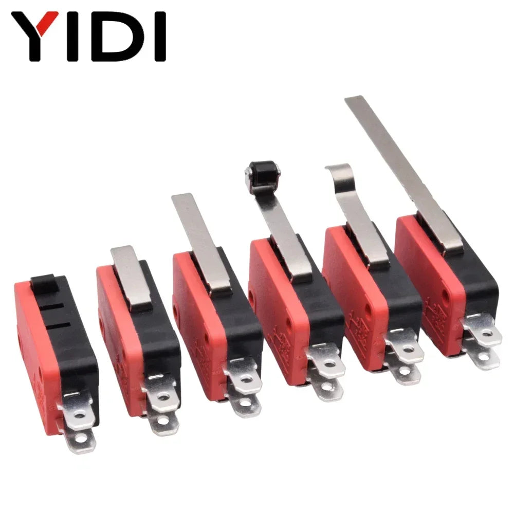 5/10pcs Micro SPDT On Off Momentary Switch Travel Limit Switch 1NO1NC Roller Lever V-15 V-151 V-152 V-153 V-154 V-155 V-156-1C25