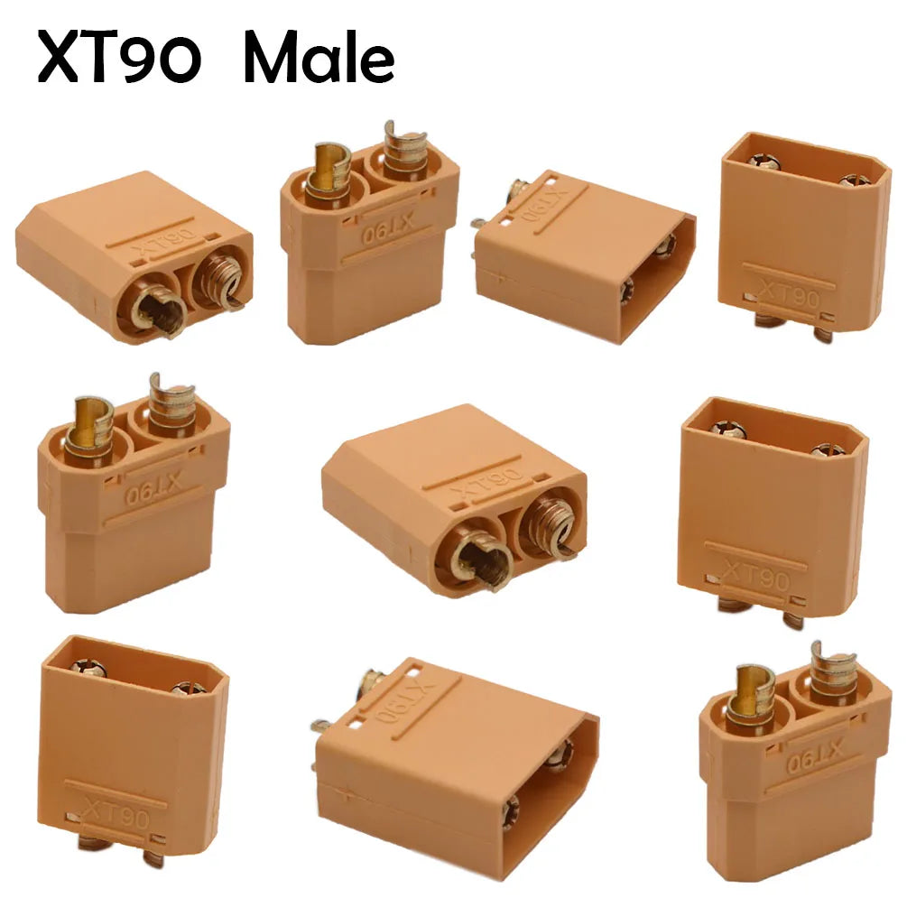 10PCS XT90 Connectors Male Female Pair Anti Spark for RC Drone Lipo Battery Quadcopter Bullet Plug Electrical Connector