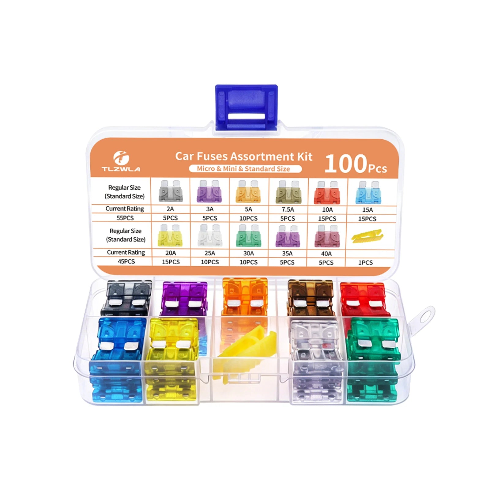 300/180/100pcs 32V Car Blade Fuse Assortment Kit Auto Truck Automotive Standar Mini Fuse Mixed Motorcycle Circuit Fuse With Box