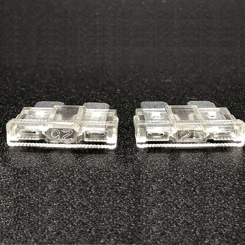 100/ 50Pcs Profile Medium Size Blade Type Car Fuse Assortment 2.5 3 5 7.5 10 15 20 25 30 35A Fuse Set Auto Car Truck