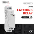 GEYA Din Rail Latching Relay 220V Impulse Relay DC12V 24V 16A Electronic Relay 220V with CE CB