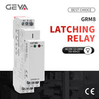 GEYA Din Rail Latching Relay 220V Impulse Relay DC12V 24V 16A Electronic Relay 220V with CE CB