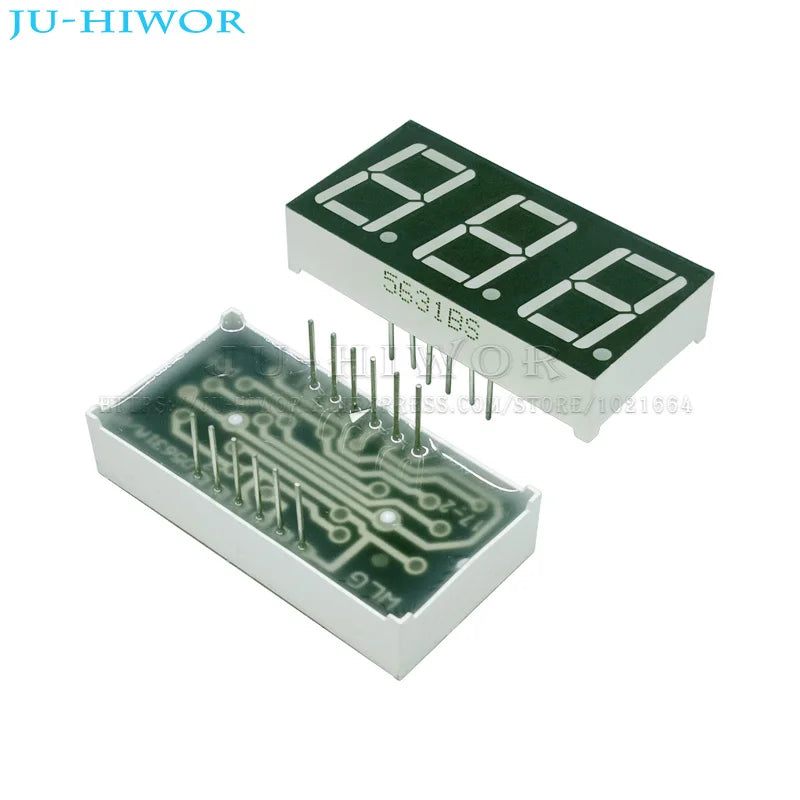 10pcs 0.56 Inch 12Pins C-C 5361AS C-A 5361BS 3 Digits Bits 7 Segment Red LED Digital Display Digitron Common Anode Cathode