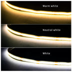 24V COB LED Strip with EU/US/AU/UK Plug Touch Dimmer Switch Adhesive Backing for Cabinets Shelf Closet Kitchen Lighting 1-6pcs