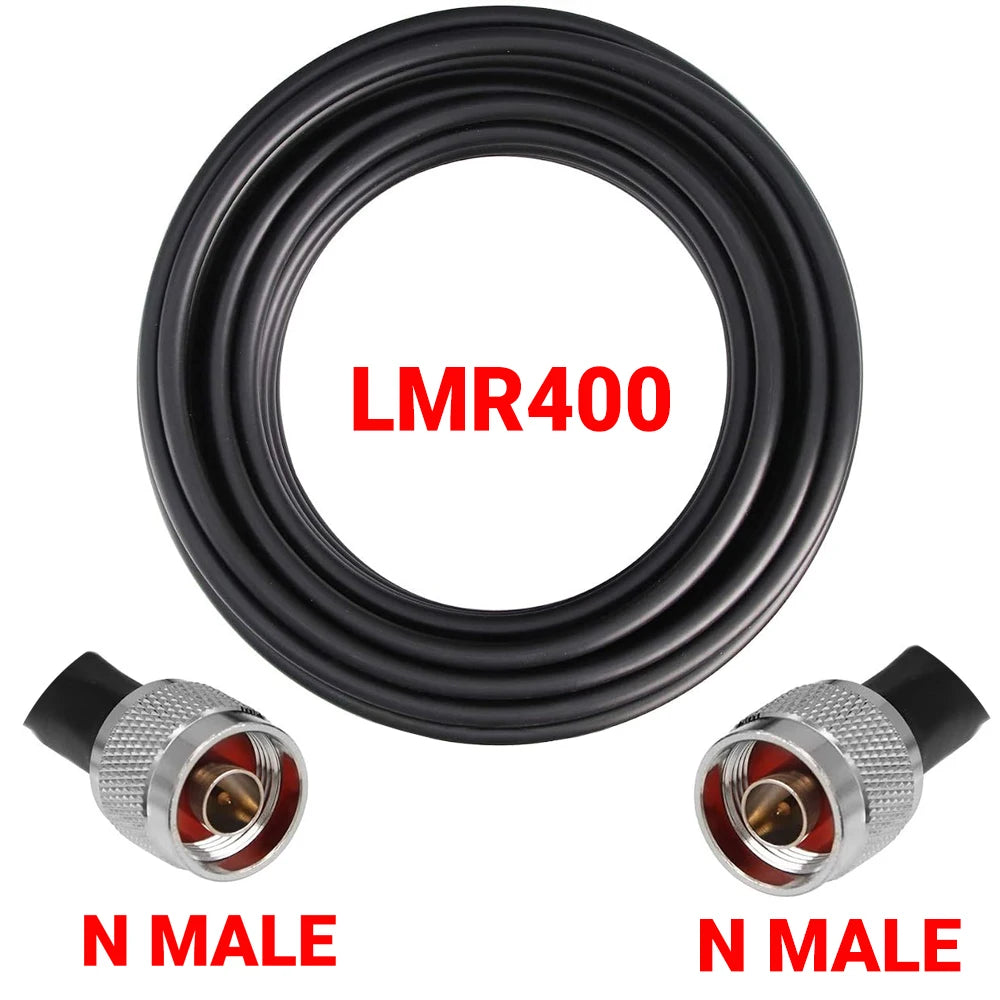 Coaxial LMR400 Cable N to N/ SMA/RP-SMA Male Female Connector Crimp 50 ohm RF LMR-400 Pigtail Antenna Radio Cable
