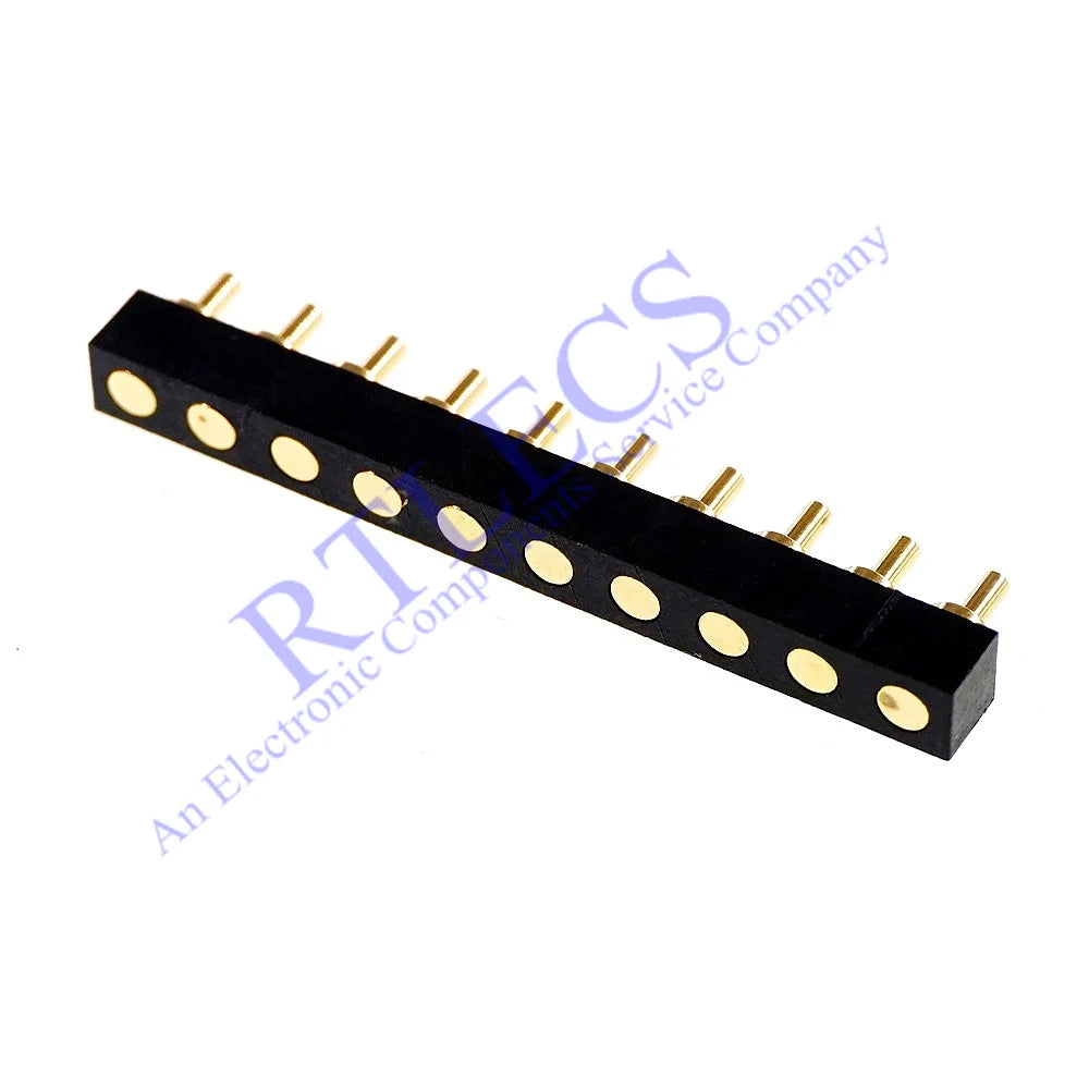 5 Pcs SMD Spring Loaded Pin Pogo Connector 2 3 4 5 6 7 8 10 Position Battery Contact 7.0mm Height 2.54 Grid Pad Modular Header