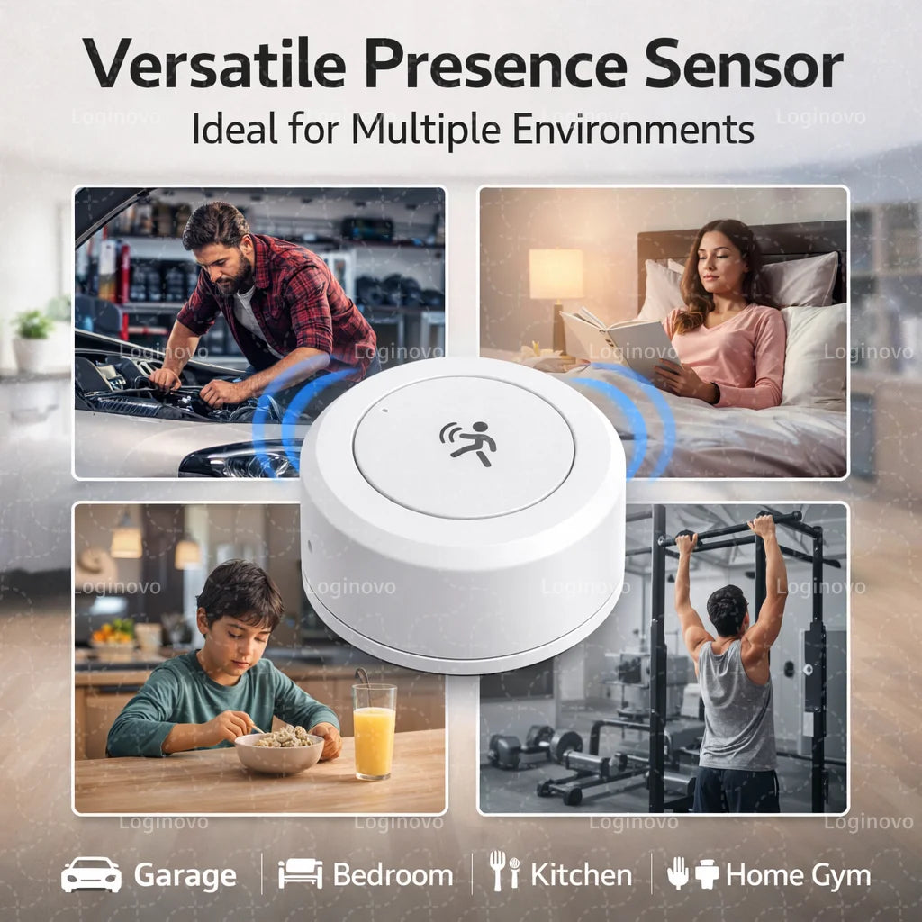 Zigbee Smart Human Presence Sensor MmWave Radar Motion Detector Luminance Temperature Humidity For Zigbee2mqtt Smart Life TUYA