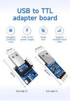 CH340X/CH9102X UART USB to TTL 3.3V 5V USB UART CP2102 CDSENET E15-USB-T2 Wireless Test Board Adapter For RF Serial Module