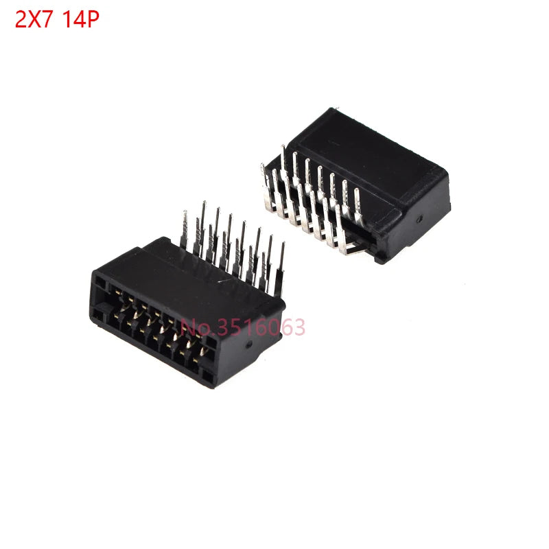 5pcs Right Angle Edge Card Connector Slot 2.54 mm Pitch 8/10/12/16/18/20/28/30/36/40/50/60/72/80/98 Pin PCB Gold Finger Socket