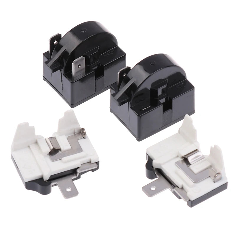 *Refrigerator Compressor PTC Start Relay Refrigerator Starter Overload Protector 1/2 Pin 15 Ohm 1/6H Replacement Protector