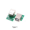 1pcs USB Male Connector/MINI MICRO USB to DIP Adapter Female Connector 2.54mm B Type-C USB2.0 3.0 Female PCB Converter