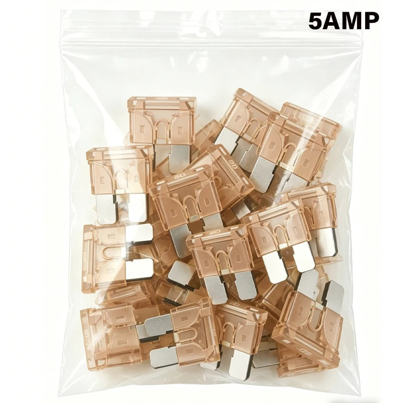 AGASHE 1‑40AWG Inline Blade Fuse Holder 30PCS Blade Fuse Kit Auto RV Truck Boat Marine Vehicle Circuit Protection Replacement