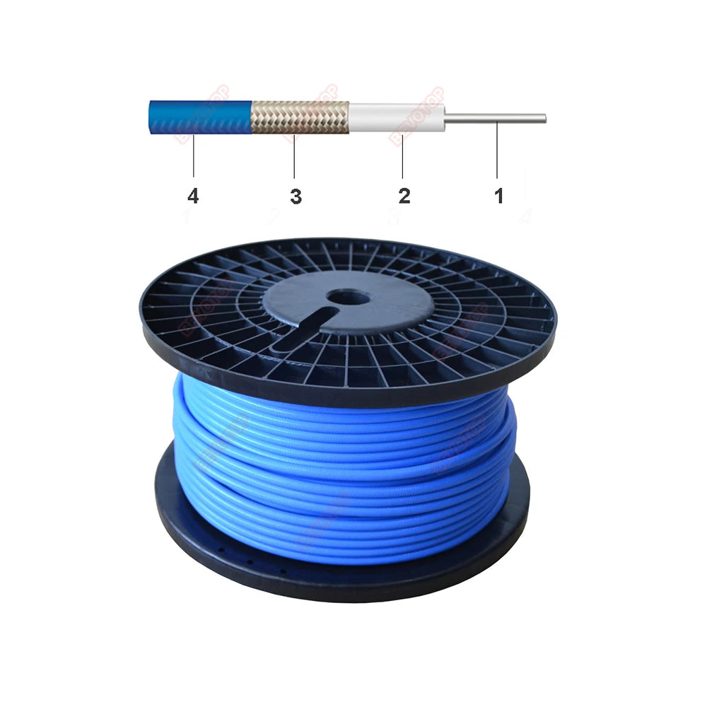 1PCS RG-405 N to SMA Connector SMA Male/Female to N Male/Female Blue RG405 Coaxial Pigtail Cable Extension Jumper 50Ohm