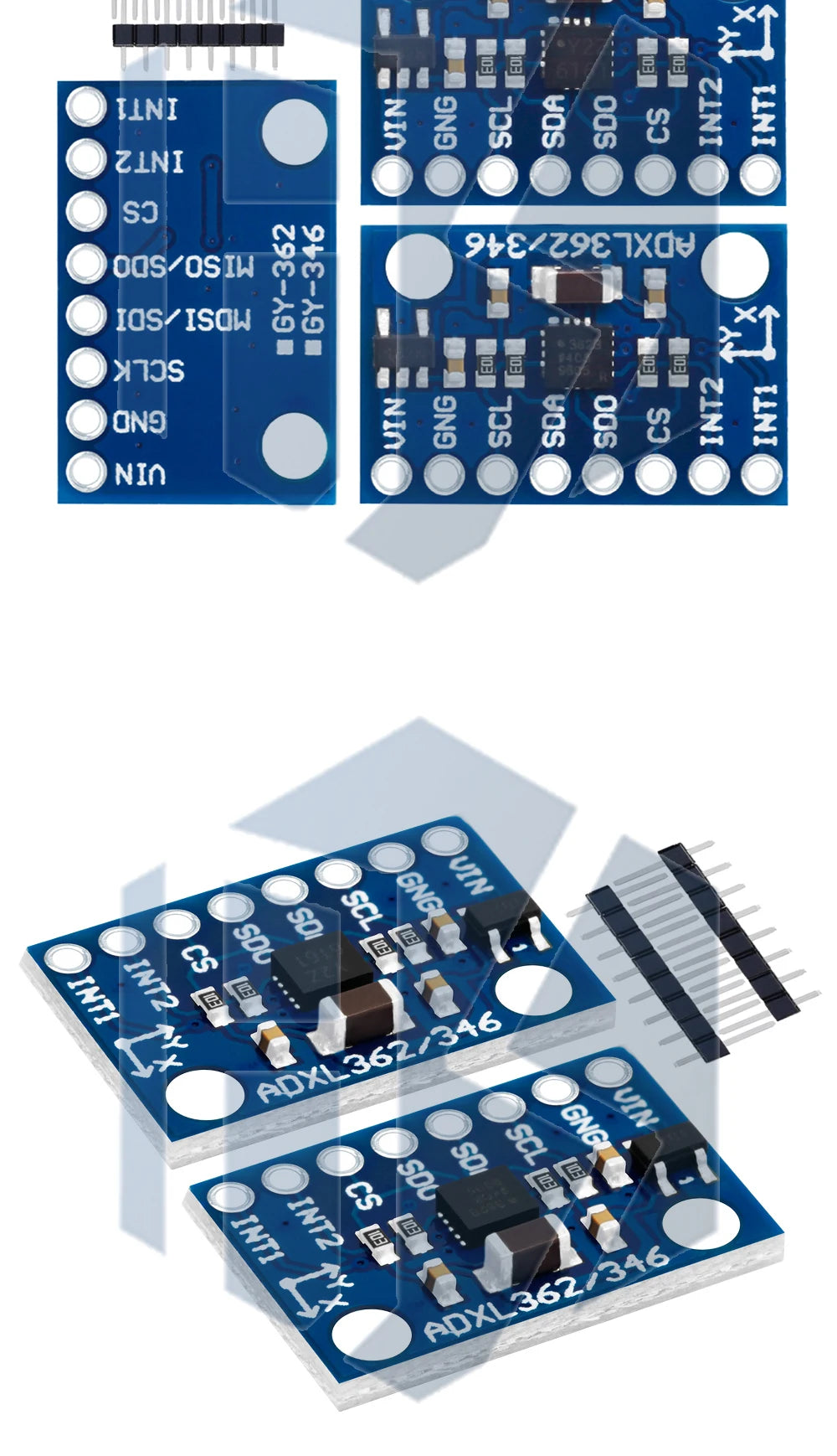 ADXL345 Alternative GY-346 Sensor Module - ADXL362/ADXL346 I2C/SPI Interface for Arduino Compatible