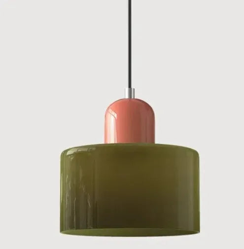 Vintage Stained Glass Chandelier Small Bedside Dining Room Light E27 Pink Orange Green White Home Decorative Lighting Fixture