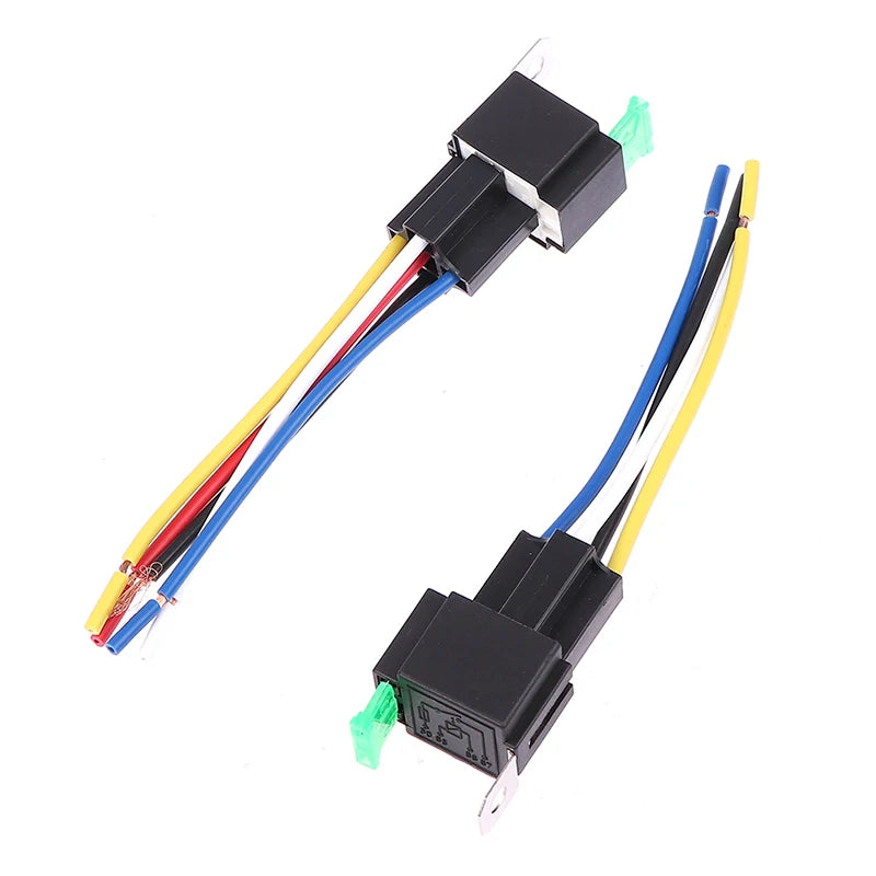 (HB05)1Pc 4 Pin 5 Pin 30A Auto Relay With Fuse Coil Voltage 12V/24V DC Relay Vehicle Rel Fused Relay