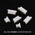 50Pcs JST SH1.0 1.0mm Pitch Male / Female Housing Connector 2P 3P 4P 5P 6P 7P 8P 9P 10Pin Vertical/Horizontal Type Socket Shell