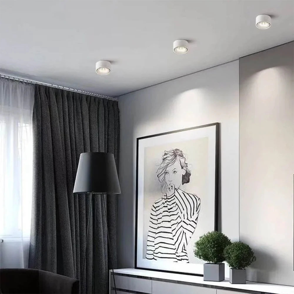 LED Surface Mounted Ceiling Light, 3CCT TUYA Bluetooth/Zigbee Matter Smart Spotlight Dimmable AC110V 220V Indoor Lighting