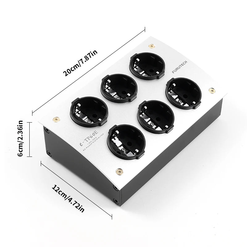 e-TP60 Aluminium Alloy 6-Socket Power Socket Audio Power Filter