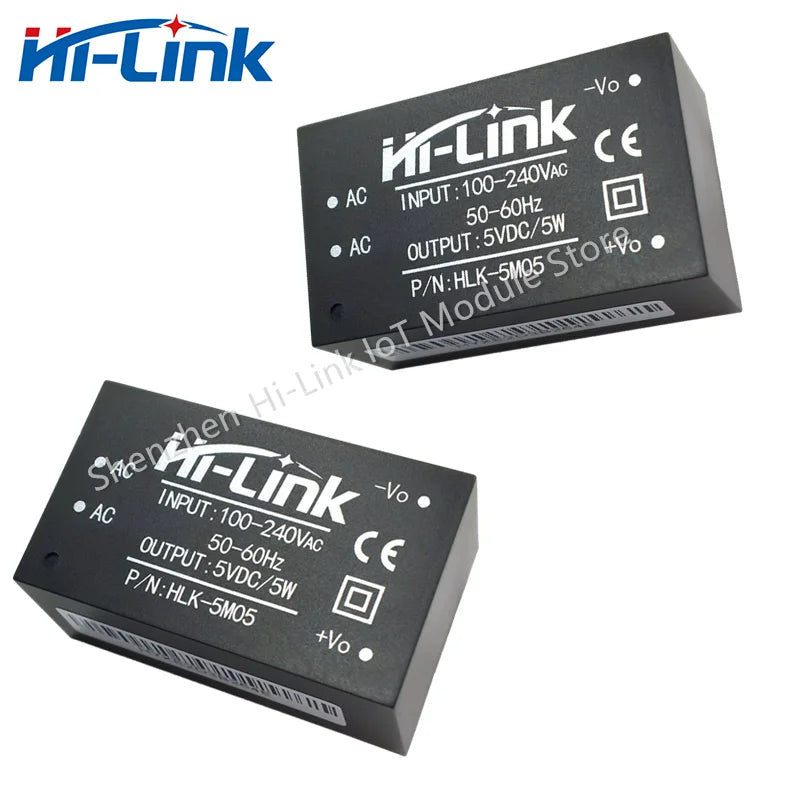 Free Shipping HLK-5M05 10pcs/lot AC DC 220V to 5V Power Supply Module Adjustable High Efficiency Step Down Converter