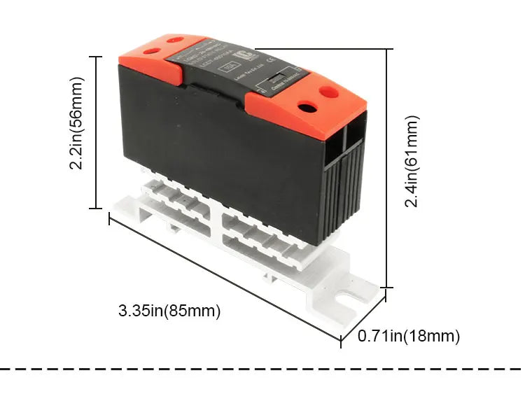 LCTC 10A 25A 40A DIN Rail Solid State Relay Single Phase SSR With Heatsink DC Control AC/ AC Control AC/ DC Control DC