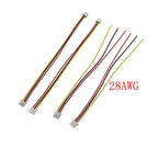 10Pcs Mini JST 1.25mm Pitch Connector Double / Single Ended 2/3/4/5/6/8 Pin JST 1.25mm Plug with 28AWG Wires Cable 10/15/20/30CM