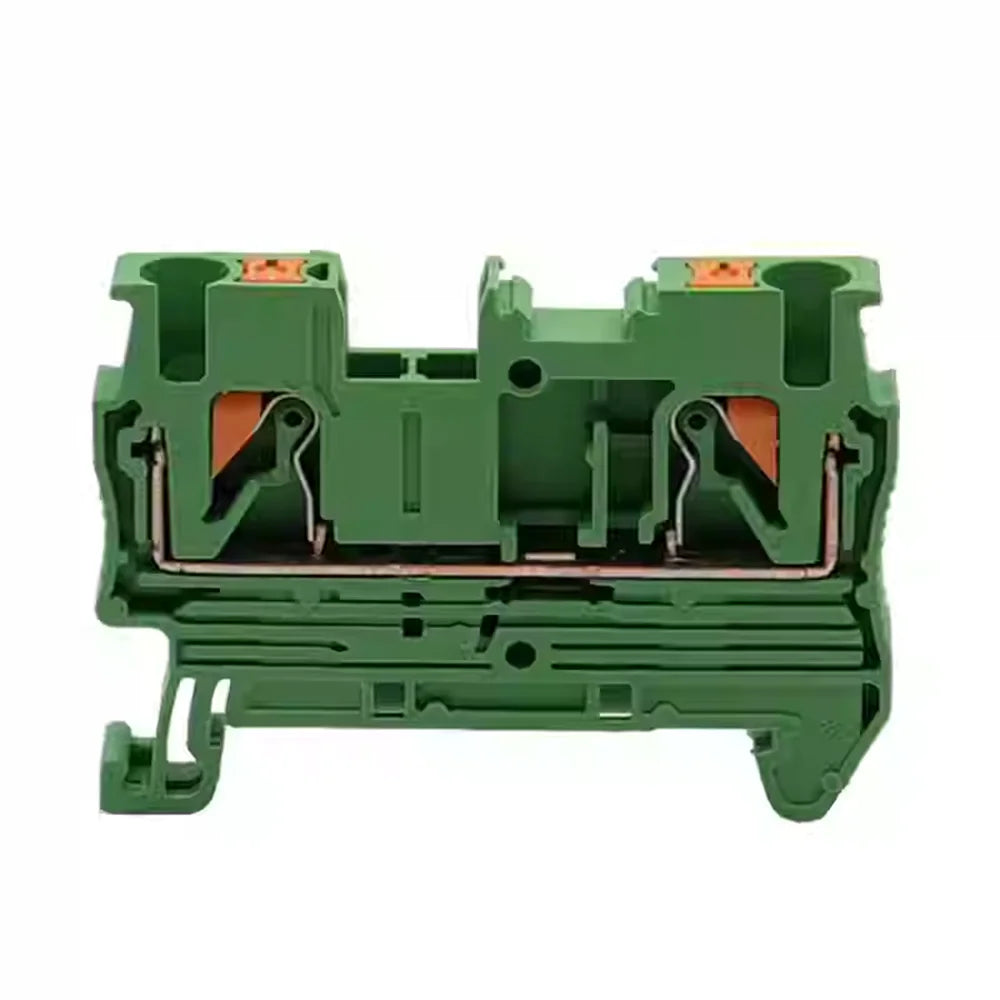 10Pcs PT2.5 Push-in Terminal 2.5mm² Cable Wire Electrical Connector DIN Rail Terminal Block Feed-Through Strip Plug PT-2.5