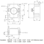 Hall Effect Current Sensor 2.5V 2V QNHC4 50A 100A 200A 400A 500A 600A 0.5 Class DC Current Transducer Hall