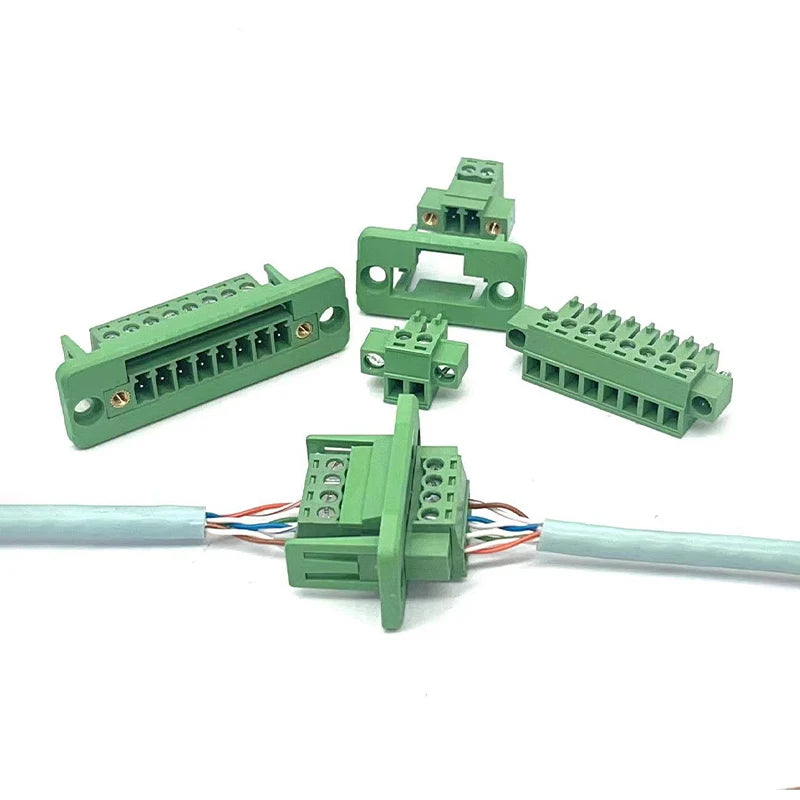 1Set 15EDGWC Pitch 3.81mm 2P/3P/4P/5P/6P/8P/9P Pluggable Terminal Block Connector JM15EDGKM 3.81mm Pitch