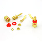 5-10pcs Amplifier Speaker Terminal Gold Plated Binding Post Banana Plug Socket Connector Suitable for 4mm Banana Plugs
