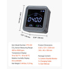 Carbon Dioxide Monitor, CO2 Controller with Temperature and Humidity Display, NDIR Sensor, Carbon Dioxide Detector for Bedside