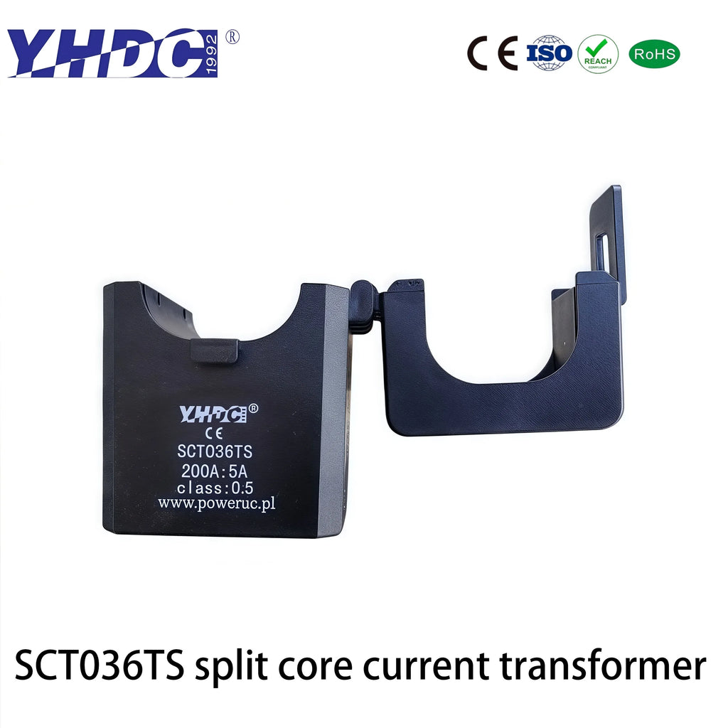 YHDC SCT036TS Input 100A/200A/300A/400A/500A/600A Output 50mA/0.1A Accuracy 0.5%Split Core Current Sensor AC Current Transformer